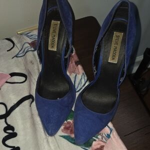 Steve Madden Royal Blue Suede Heels